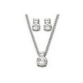 Brilliance Pendant and Pierced Earrings Set